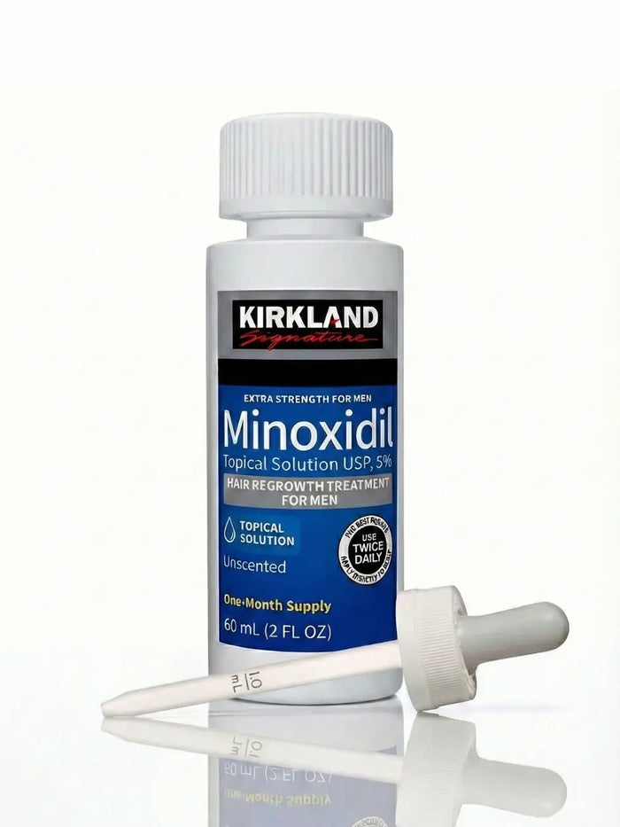 Kirkland Minoxidil 5% Extra Strength - 1 frasco de 60ml com aplicador e suprimento mensal